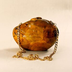Brown Pen Clutch Bag with Sling