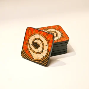 Batad Orange Laminated Coaster